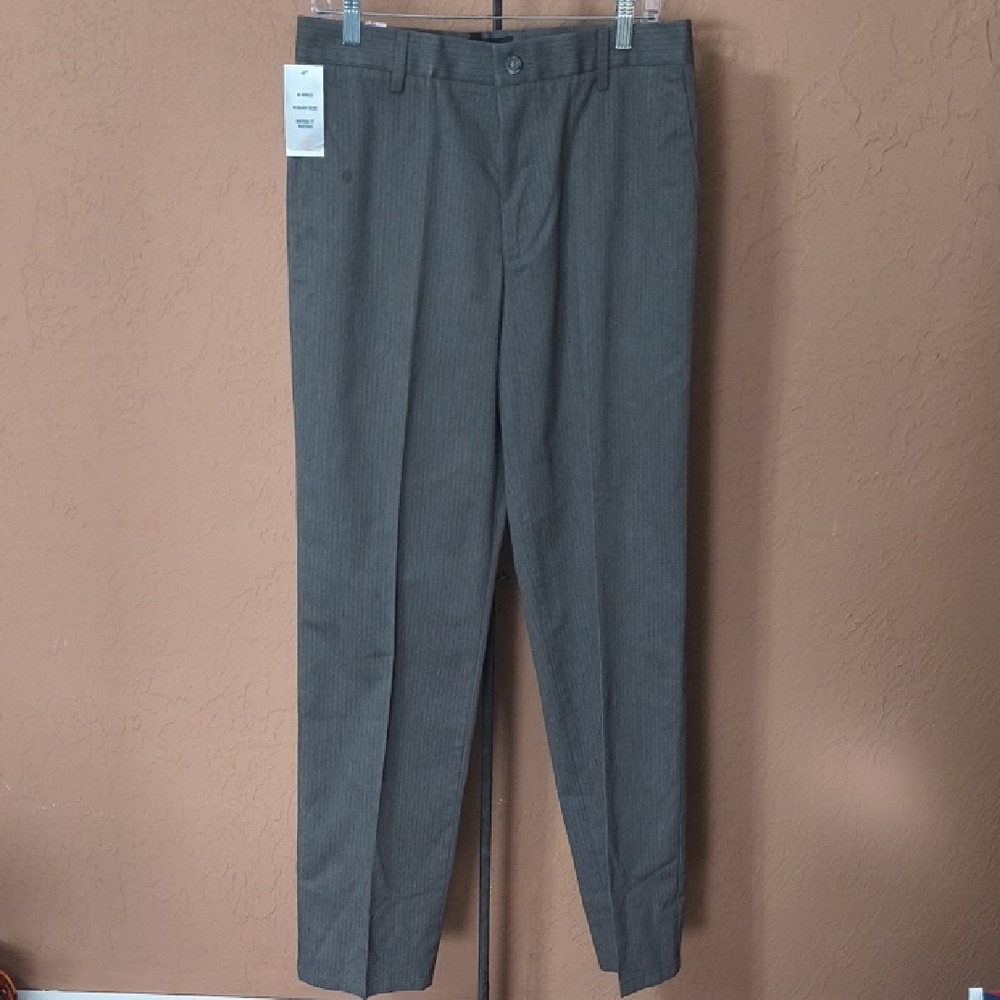 NWT Dockers Signature Men's Charcoal Pinstripe Pants for Men 32x34